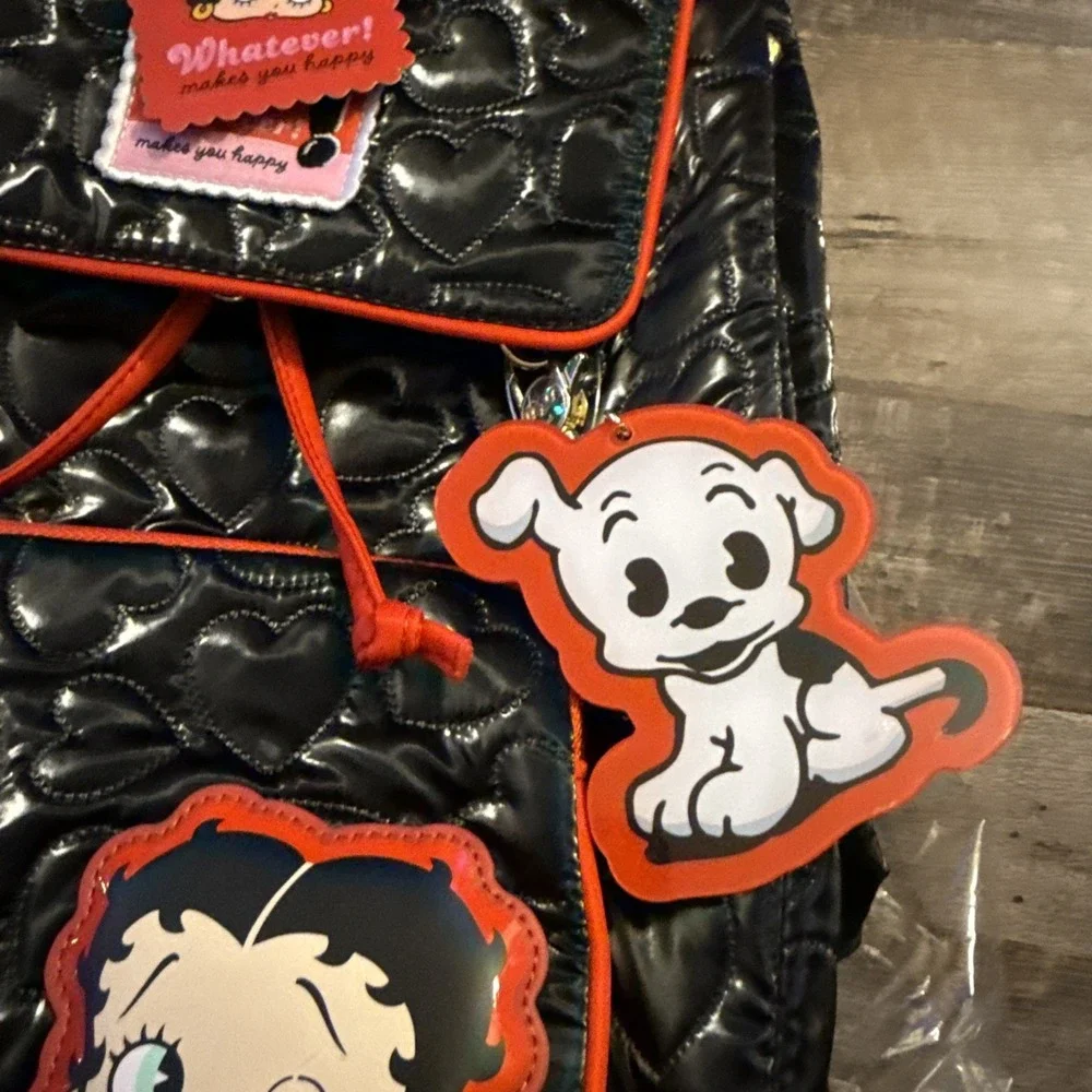 Universal Whatever! Makes You Happy X Betty Boop Backpack With Charms